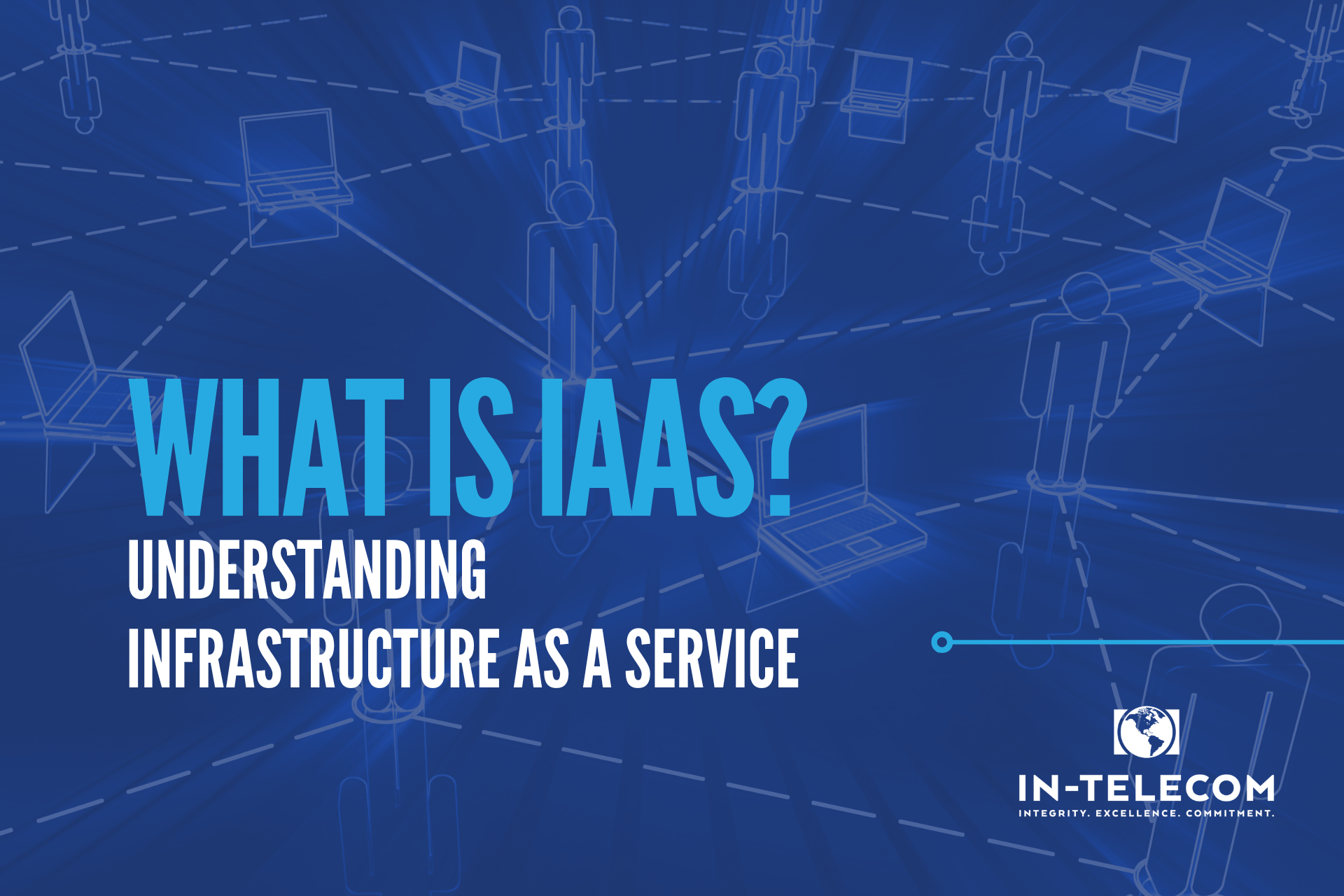 Image of a computer network with text that says "What is IaaS? Understanding Infrastructure as a service"
