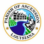 Official seal of Ascension Parish government representing a government entity In-Telecom proudly serves.