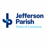 Official logo of the Jefferson parish government representing a government entity In-Telecom proudly serves.