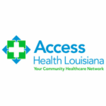 Logo of Access Health Louisiana, a statewide healthcare provider partnered with In-Telecom for advanced IT, VoIP, and cybersecurity solutions